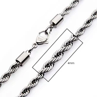 Steel Rope Chain 4mm 20"