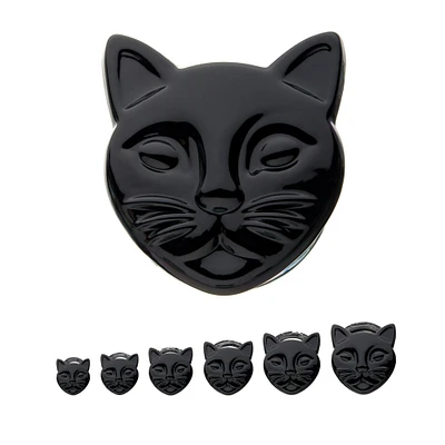 Bouchon Tête de Chat Noir 0g - 7/8"