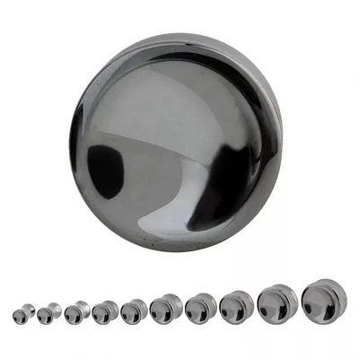 Hematite Double Flare Plug 0g - 7/8"