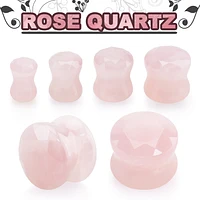 Quartz Rose Facetté 0g - 7/8"