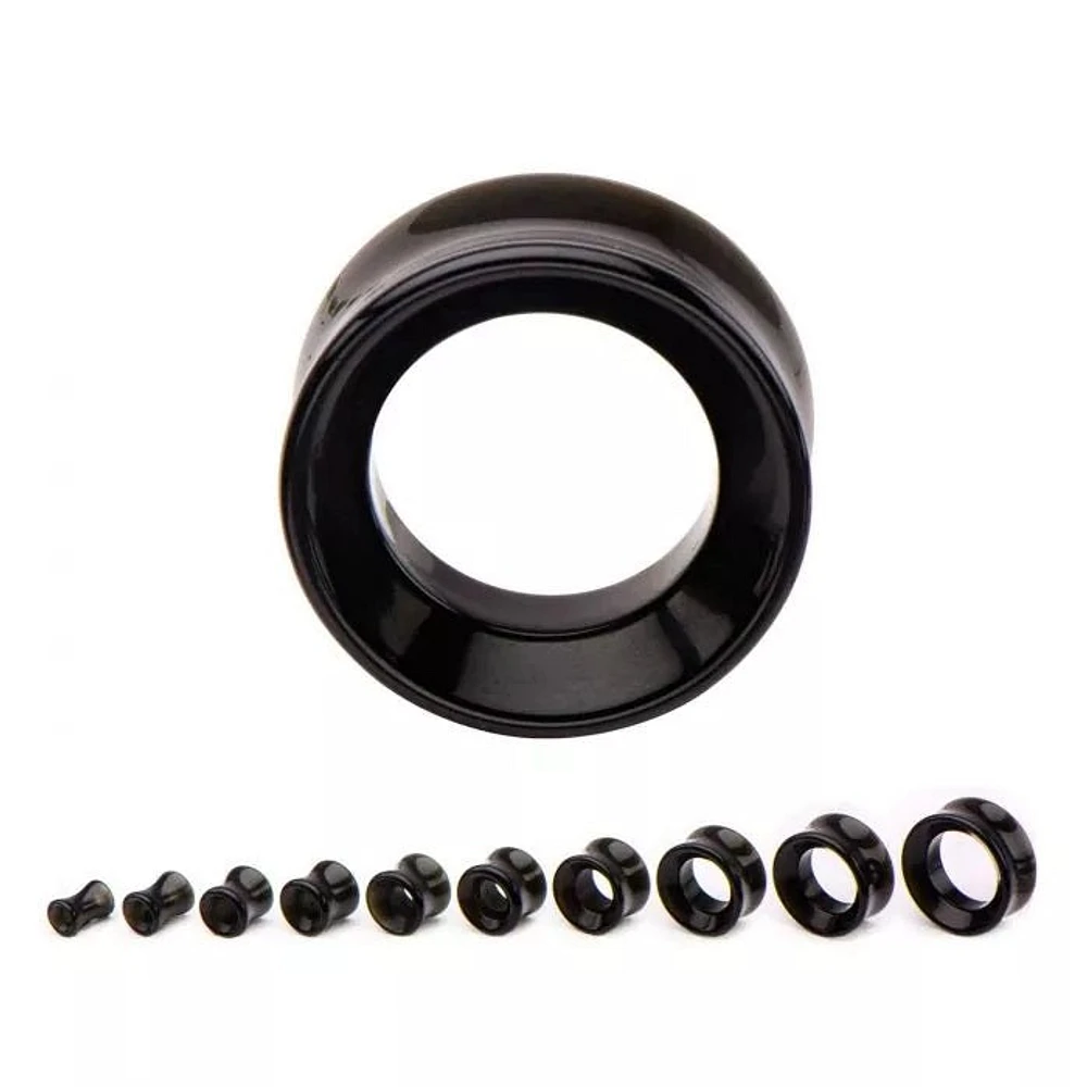 Double Flare Black Onyx 0g - 7/8"