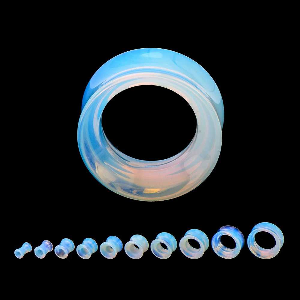 Tunnel Opalite Double Flare 0g - 7/8"