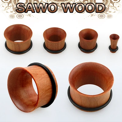 Sawo Wood Single Flare 0g - 7/8"