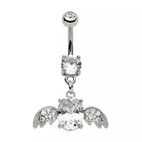 Oval Prong With Wings