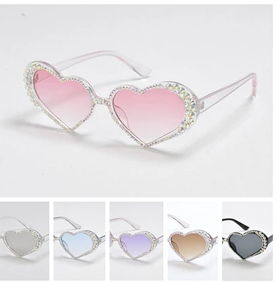 JEWELLED HEART SUNGLASSES