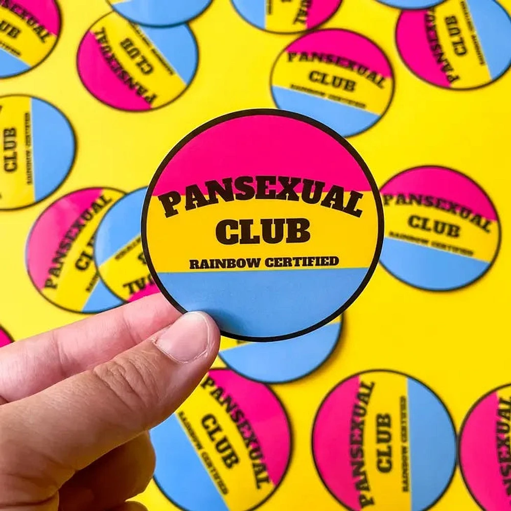 Club del Orgullo Pansexual Pegatina