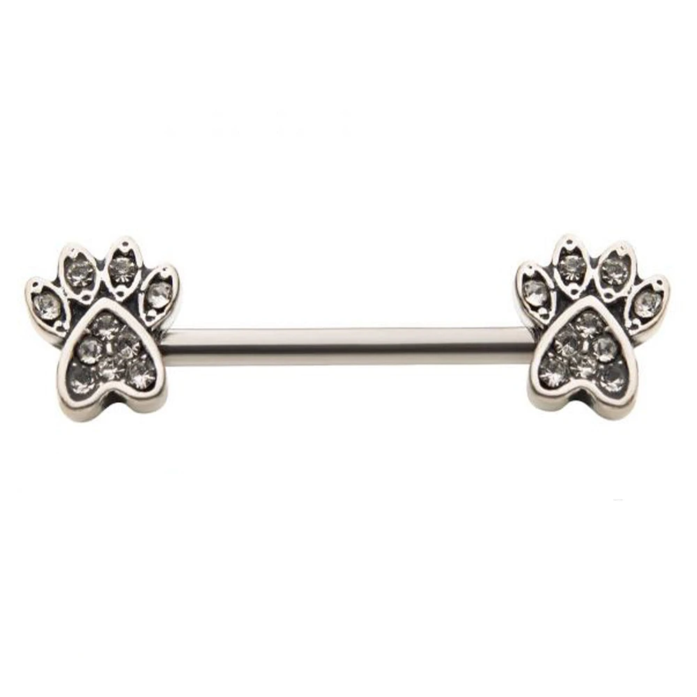 Paw With Jewels Nipple Bar