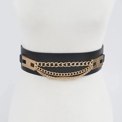 MULTI LAYERED CHAIN ELASTIC BELT