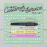 Ensemble de stylos du service client