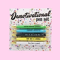 Ensemble de stylos démotivationnels