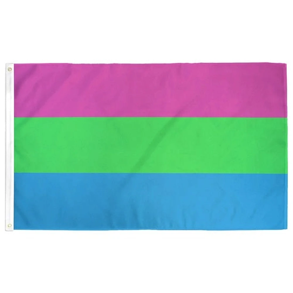 Drapeau de la fierté polysexuelle 3Ft X 5Ft