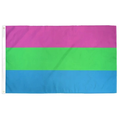 Bandera del Orgullo Polisexual 3 pies x 5 pies