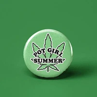 Pot Girl Summer Button