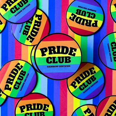 Club del Orgullo LGBTQ+ Pegatina