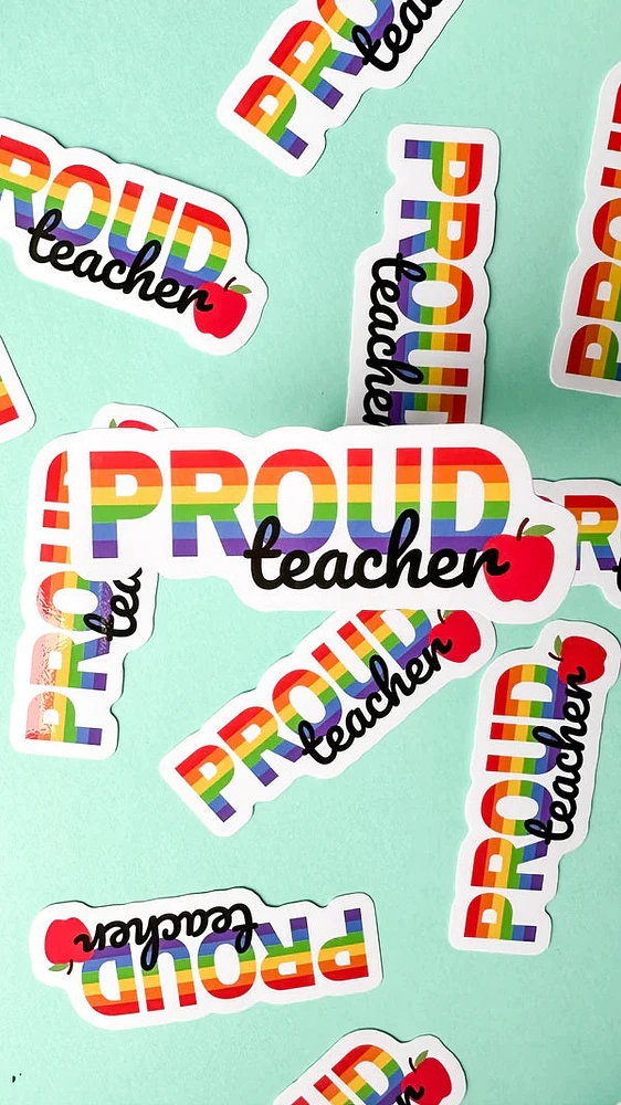 Proud Teacher LGBTQIA+ Sticker