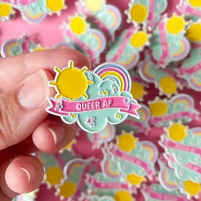 Queer Af Pin