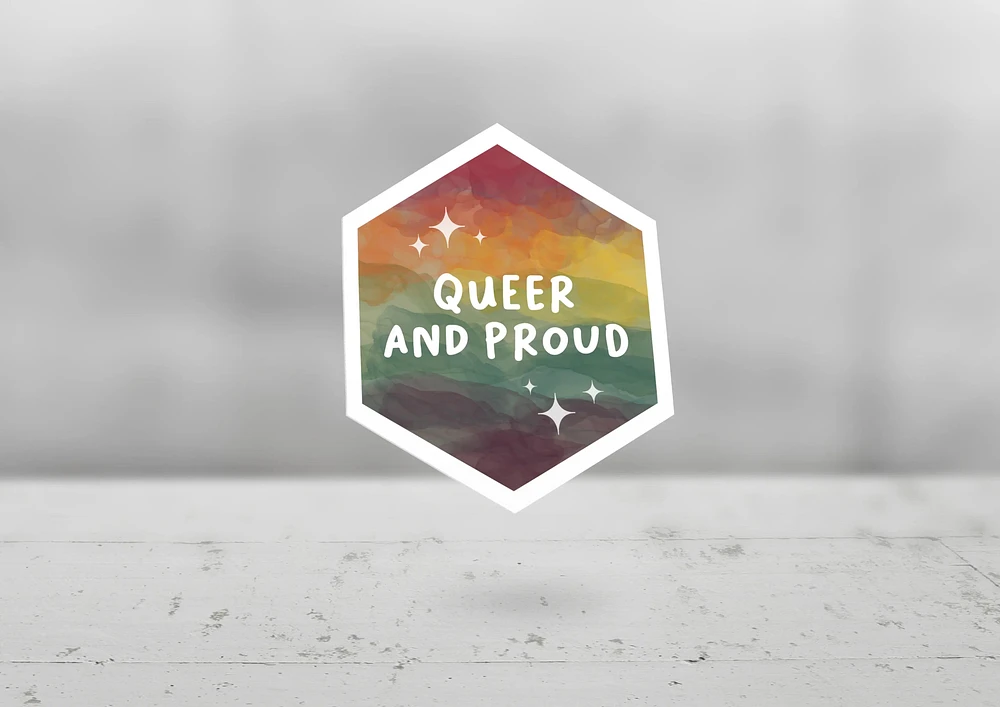 AUTOCOLLANT QUEER ET FIER