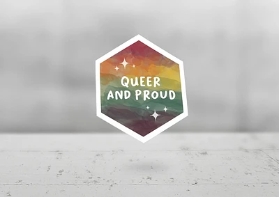 QUEER AND PROUD STICKER