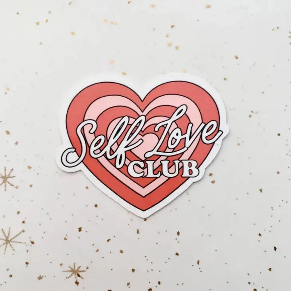 Self Love Club Heart Sticker