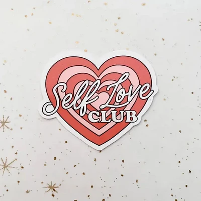 Self Love Club Heart Sticker