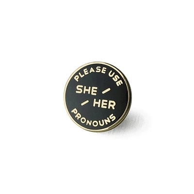 SHE/HER PRONOUN PINS