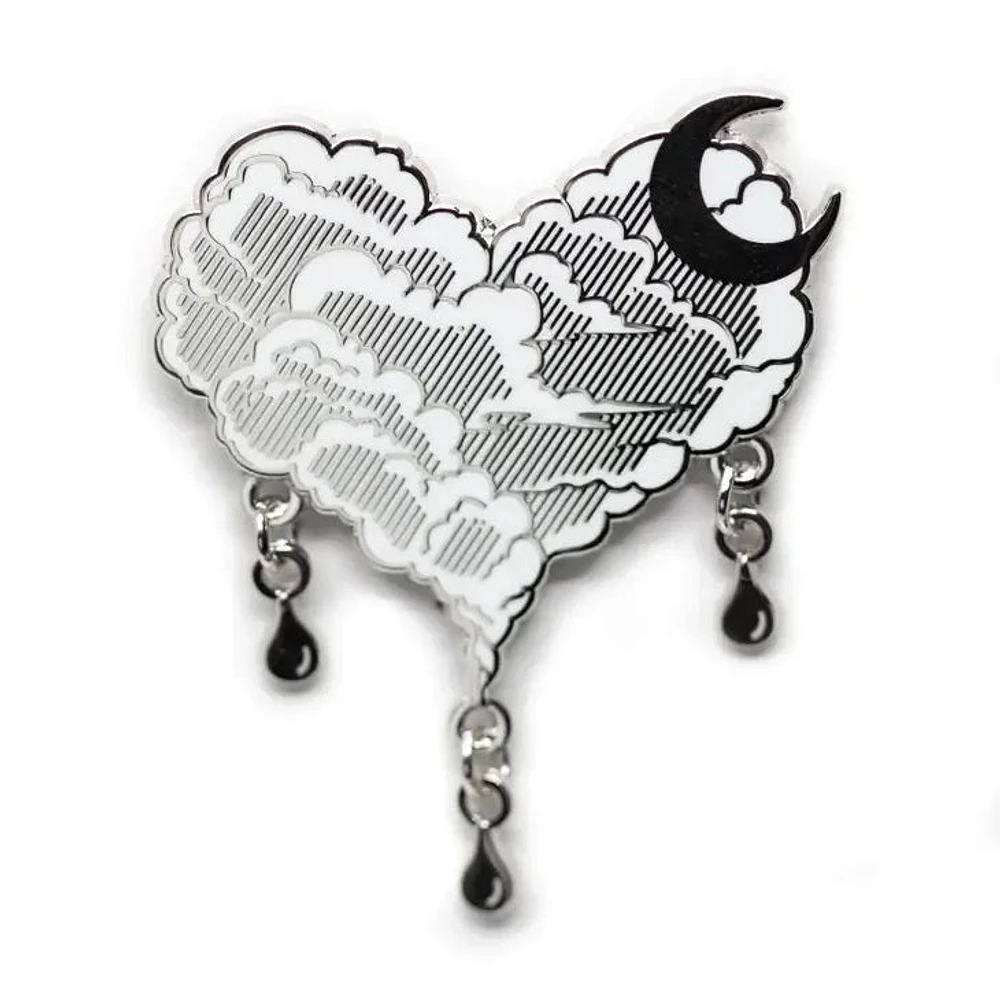 Silver Lining Cloud Pin