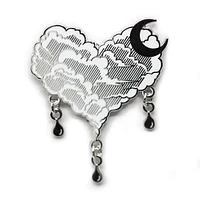 Silver Lining Cloud Pin