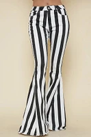 Striped Bell Bottom Jeans