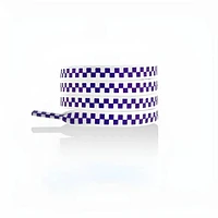 3D CHECKER BORAD FLAT SHOELACES