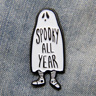 Spooky All Year Ghost Pin