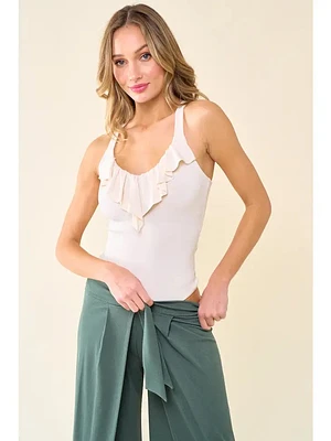 Ruffle Tank Bodysuit