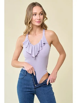 Ruffle Tank Bodysuit