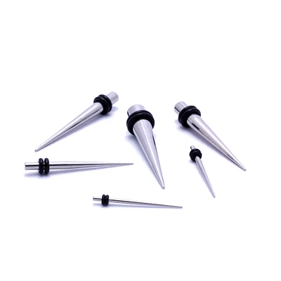 Straight Surgical Steel Tapers 16g - 2g