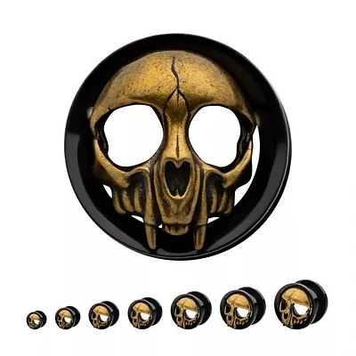 Skull Machine Head 0g - 7/8"