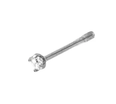 2.5mm Prong Gem Top Nose Bone