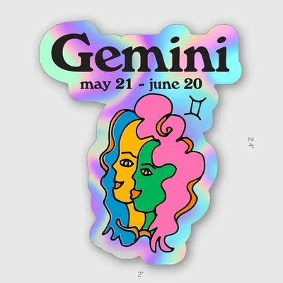 Gemini Zodiac Sticker