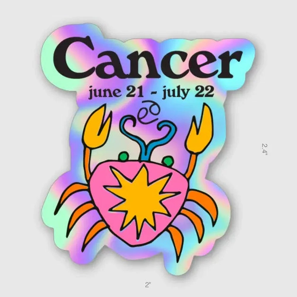 Cancer Zodiac Sticker