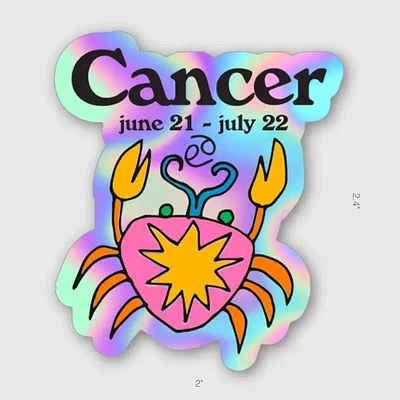 Cancer Zodiac Sticker