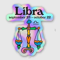 Libra Zodiac Sticker