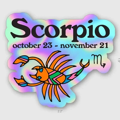 Scorpio Zodiac Sticker