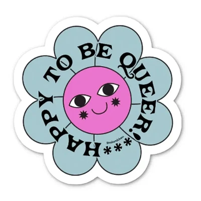 Happy To Be Queer Sticker