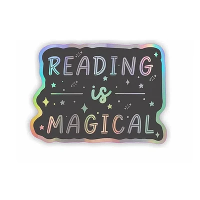 Reading Is Magical Holo Sticker