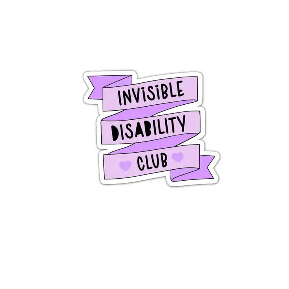 Club de Discapacidad Invisible Pegatina