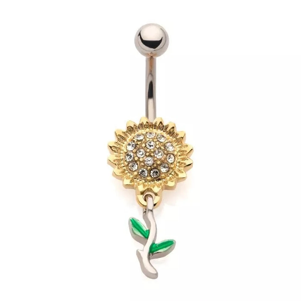 SUNFLOWER DANGLE NAVEL