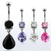 Teardrop Gem Dangle