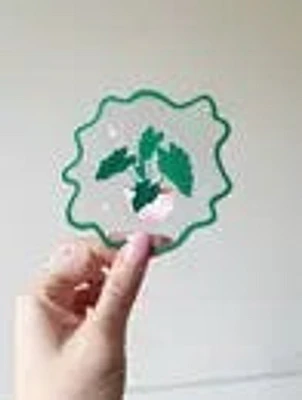 Transparent Plant In Space Sticker