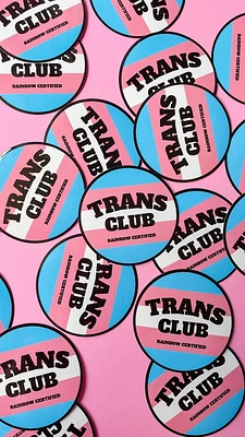 Club de fierté trans Sticker