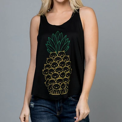 ANANAS AVEC CHAT NOIR TANK 2020