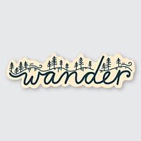 Wander Hillside Sticker 4.54" X 1.27"