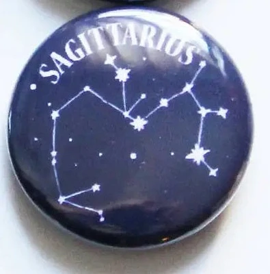 ZODIAC SAGITTARIUS BUTTON